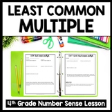 Least Common Multiple Worksheets, LCM Notes, Multiples Pra