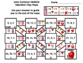 Least Common Multiple Activity: Valentine's Day Math Maze