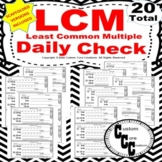 Least Common Multiple Quick Checks (scaffolded versions included)