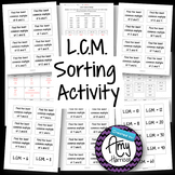 Least Common Multiple Sorting Activity