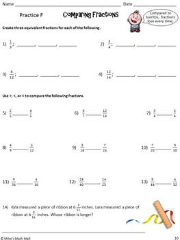 Comparing and Ordering Fractions Using the Least Common Multiple ...