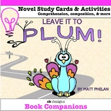 Leave It to Plum by Matt Phelan Novel Study Google Slides™