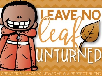 Preview of Leave No "Leaf" Unturned {Fall Language Activity Pack}