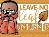 Leave No "Leaf" Unturned {Fall Language Activity Pack}