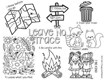 Preview of Leave No Trace Coloring Page