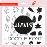 Leaves Doodle Font - W Λ D L Ξ N