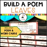Leaves Build a Poem Fall Pocket Chart Center