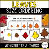 Leaves Size Ordering for Fall | Order by Size | Cut and Glue