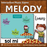 Solfege | Fall Music | Sol Mi Interactive Melody Game {Leaves}