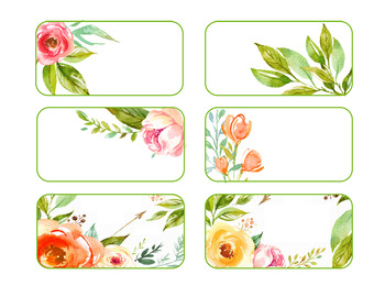 Leaves and Florals Editable Teacher Toolbox by Purely Primary By Alma ...