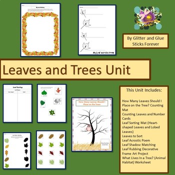 Preview of Leaves and Trees Unit