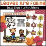 Fall Leaves Letters & Fall Initial Sounds Activity