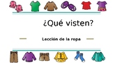 Lección de vestimenta en español. Spanish lesson for clothing