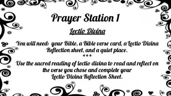 Preview of Lectio Divina Prayer Station