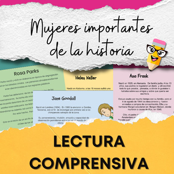 Preview of Lectura Comprensiva | Mujeres más importantes de la historia | Spanish Reading