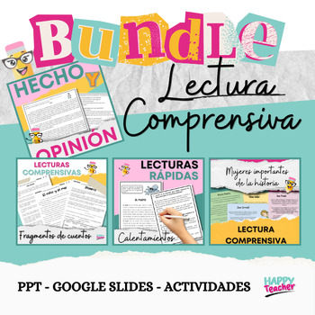 Preview of Bundle | Lectura Comprensiva - Reading  Comprehension | Spanish