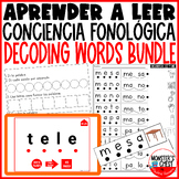 Lectura Palabras Leer Decoding Words Worksheets Spanish Gu