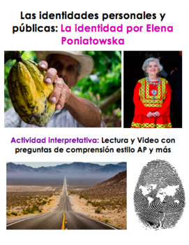 Preview of Lectura: Identidades personales y públicas: La identidad por Elena Poniatowska