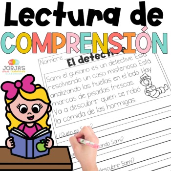 Preview of Comprensión de lectura Reading Comprehension in Spanish