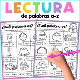 Lectura de palabras | Spanish Literacy Worksheets | Reading