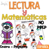 Lectura, escritura y matemáticas enero PRIMERO Winter in S