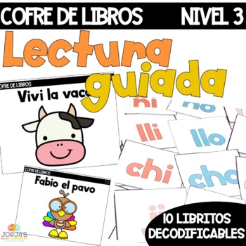 Preview of Aprender a leer libros en español con sílabas Nivel 3 Decodable books in Spanish