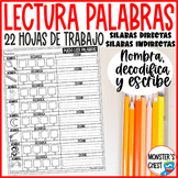 Spanish Phonics Worksheets Decoding Words Worksheets Word Work 