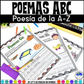 Preview of Lectura y poemas del alfabeto Spanish Alphabet Poems Poesía en español escritura