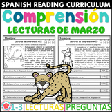 Lecturas de Comprension Marzo Reading Comprehension Spanish