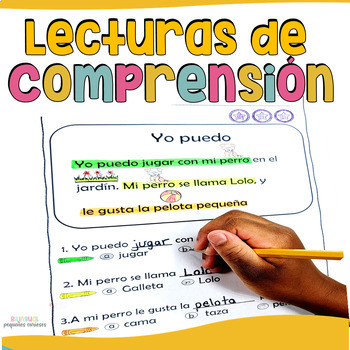 Preview of Lecturas de comprensión | Comprension lectora| Spanish reading comprehension