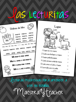 Preview of Lecturas en español las silabas y Fluidez -  Spanish Reading Passages