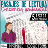 Lecturas informativas Spanish Non Fiction Reading Comprehe