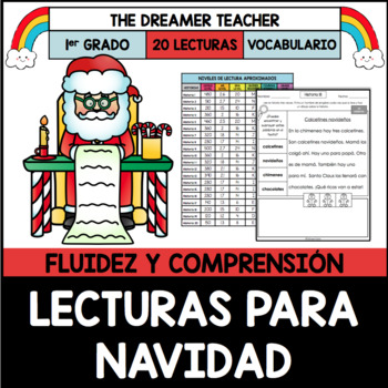 Preview of Lecturas para Navidad | Comprensión y Fluidez | Distance Learning | Printables