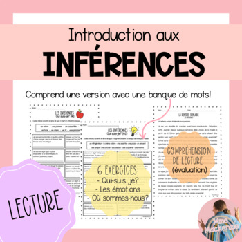 Preview of Lecture - LES INFÉRENCES ✺ French inferencing reading activities (inferences)