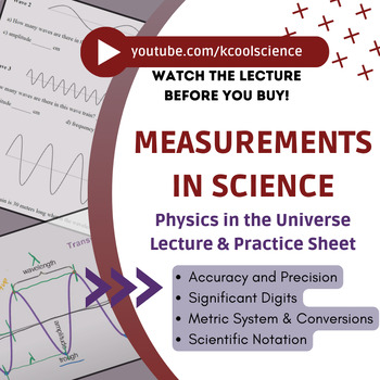 Preview of Lecture Slides & Practice: Measurements in Science (with Youtube Lecture)