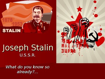 Preview of Lecture on Joseph Stalin