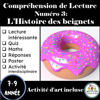 Preview of French Reading Comprehension, Beignets, Compréhension de la Lecture et Exercises