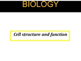 Lectures on Structure and Function of Cell with colored images.