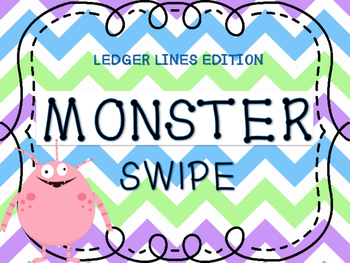 Preview of MONSTER SWIPE - LEDGER LINE GAME