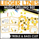 Ledger Lines Note Reading Games - Music Spelling Bee Trebl