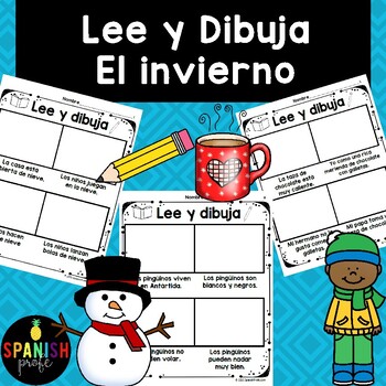 Lee Y Dibuja El Invierno Winter Read And Draw In Spanish By Spanish Profe