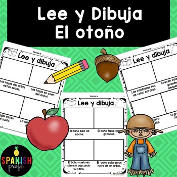 Lee Y Dibuja El Otono Summer Read And Draw In Spanish By Spanish Profe