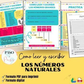 Preview of Leer/escribir números grandes | How to Read/Write Large Numbers in Spanish