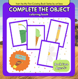 Left-Handed Complete the Object Coloring Page Printables B