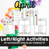 Left Right Activities for April