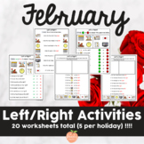 Left Right Activities for February