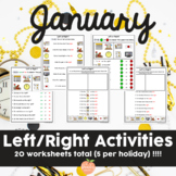 Left Right Activities for January