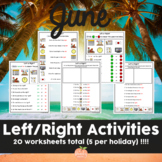 Left Right Activities for June