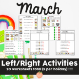 Left Right Activities for March