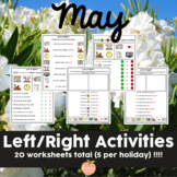 Left Right Activities for May